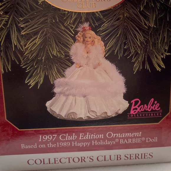 Happy Holidays BARBIE Doll Hallmark Ornament - Picture 3 of 6